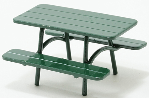 Green Picnic Table, Half Scale